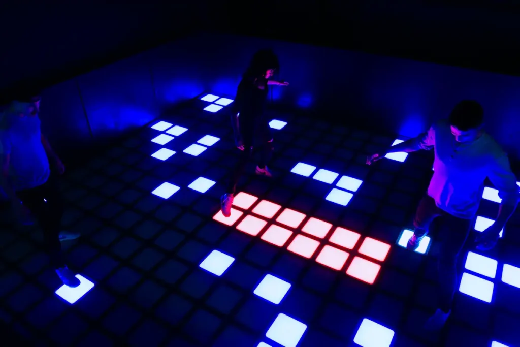 pixel games interactive floor players fun zone maryland